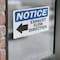 Signmission Exhaust Flow Direction (Left Arrow) Sign With Symbol, 7 in W x Rectangle, Vinyl Decal OS-2PACK-NS-D-57-L-12214 - alternate 5